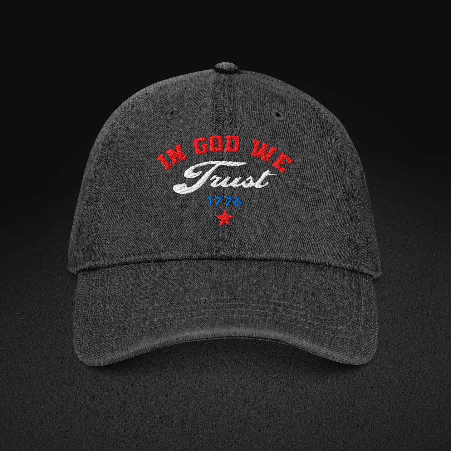 In God We Trust Denim Hat