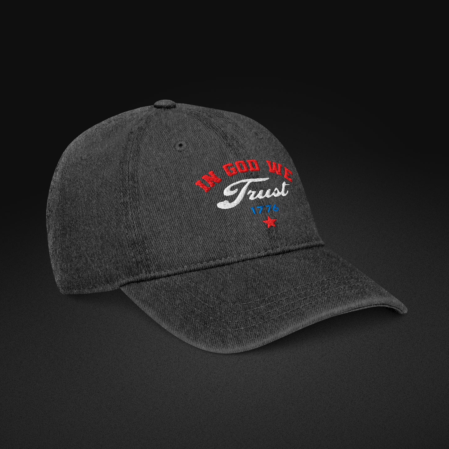 In God We Trust Denim Hat