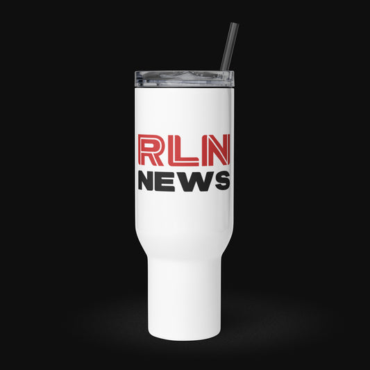 RLN News Travel mug with a handle