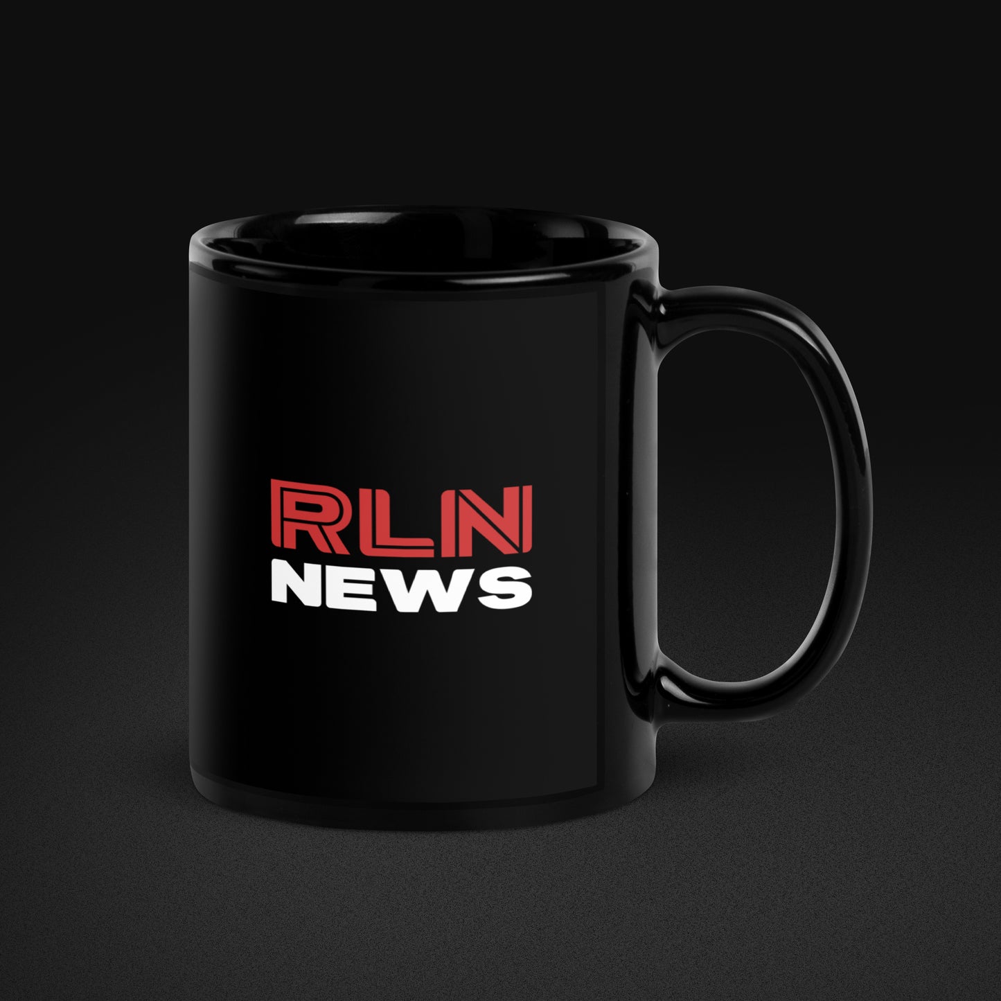 RLN News Black Glossy Mug