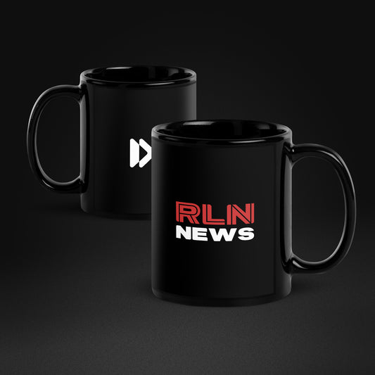 RLN News Black Glossy Mug