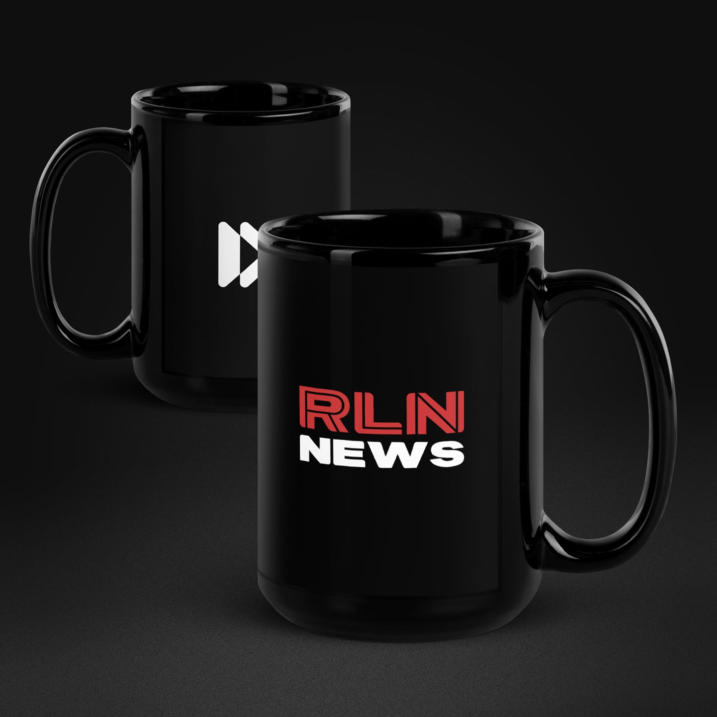 RLN News Black Glossy Mug