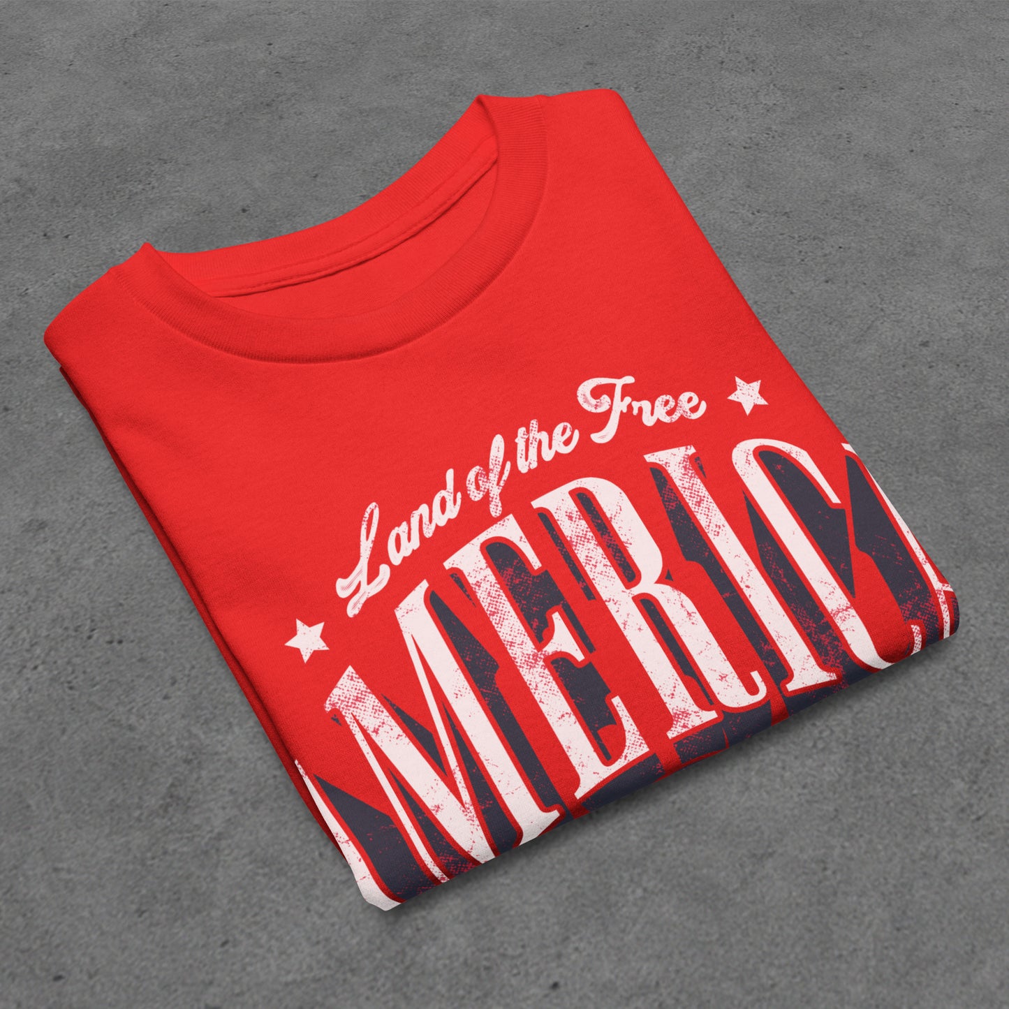 Land of the Free, Home of the Brave | Youth Patriotic Tee - Red