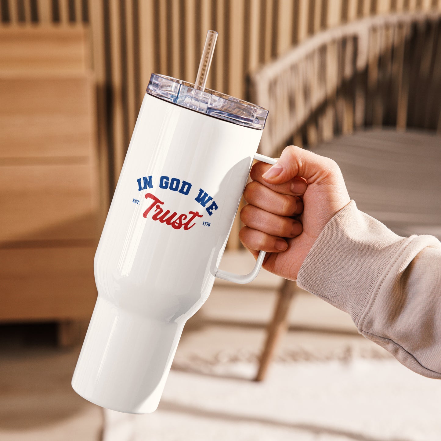 In God We Trust Travel Mug
