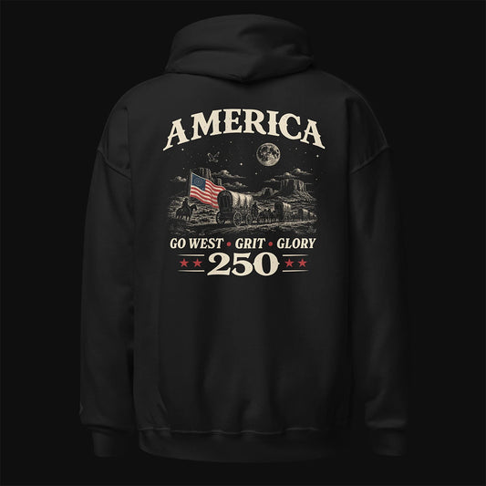 America — Go West, Grit & Glory Hoodie