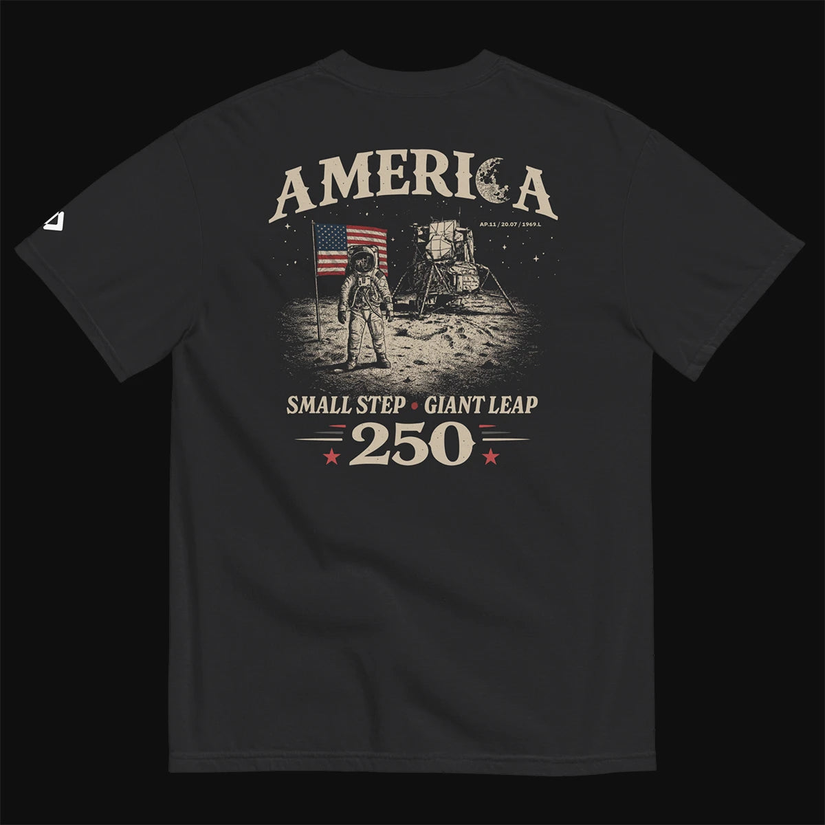 America — Small Step, Giant Leap - Moon Landing T-Shirt