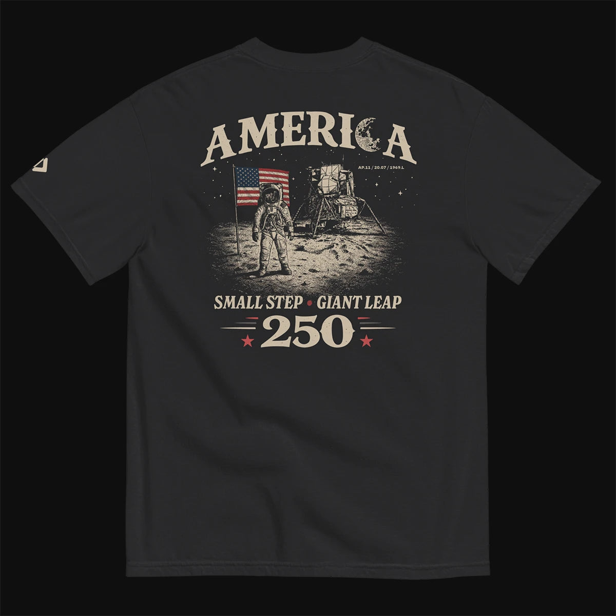 America — Small Step, Giant Leap - Moon Landing T-Shirt