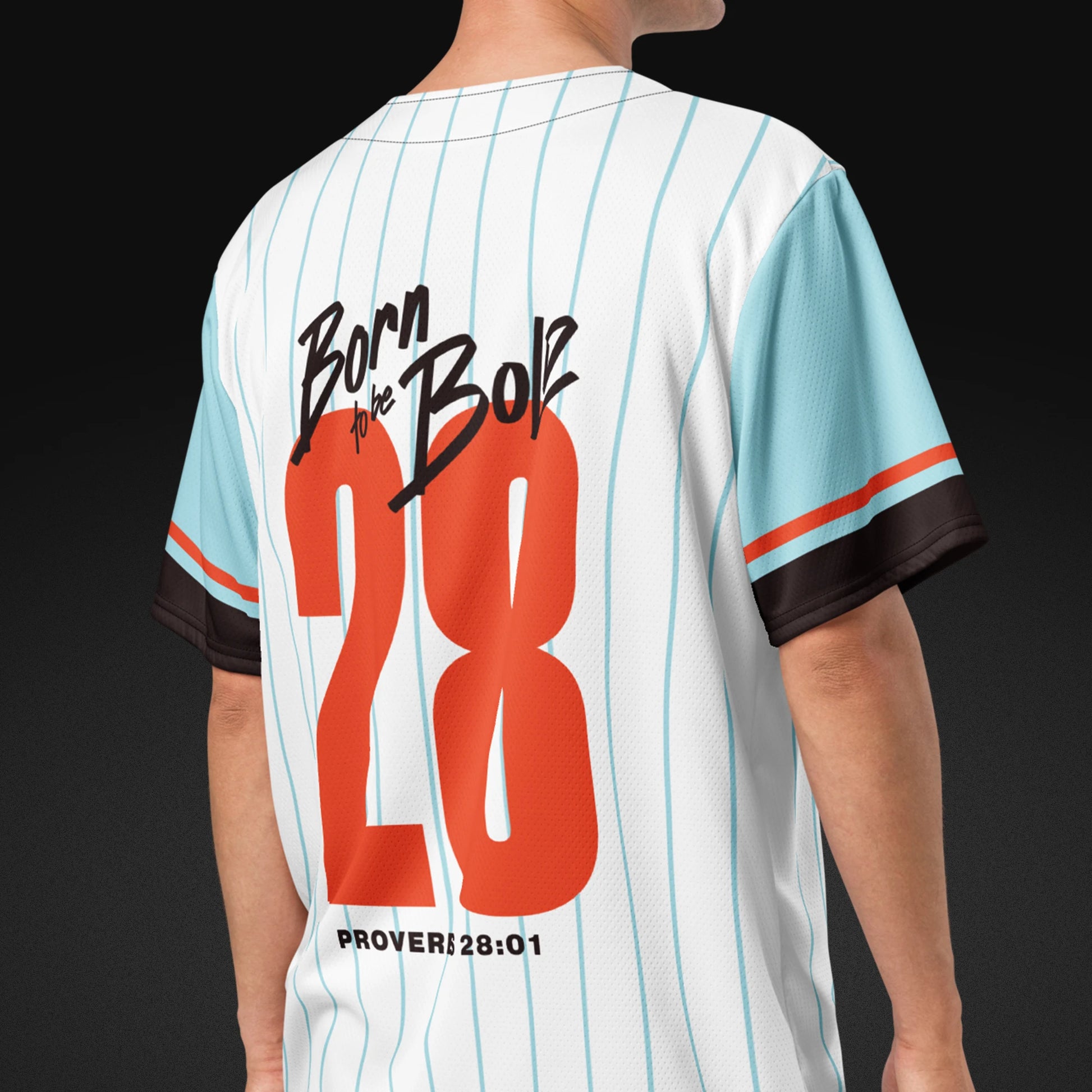Born to be Bold — Proverbs 28:1 | Baseball Jersey - ANGLE