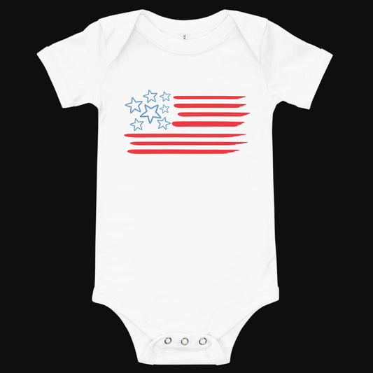 Tiny Stars & Stripes - Baby One Piece