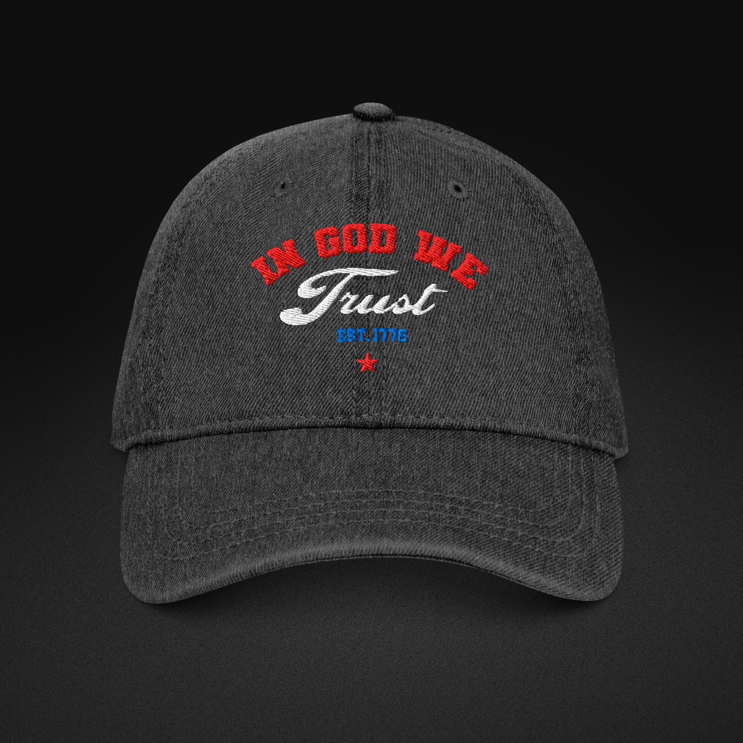 In God We Trust Denim Hat