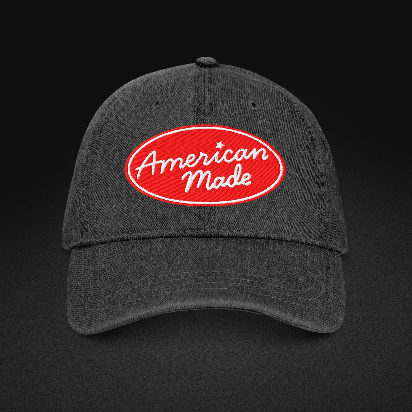 American Made — Patriotic Dad Hat - Denim