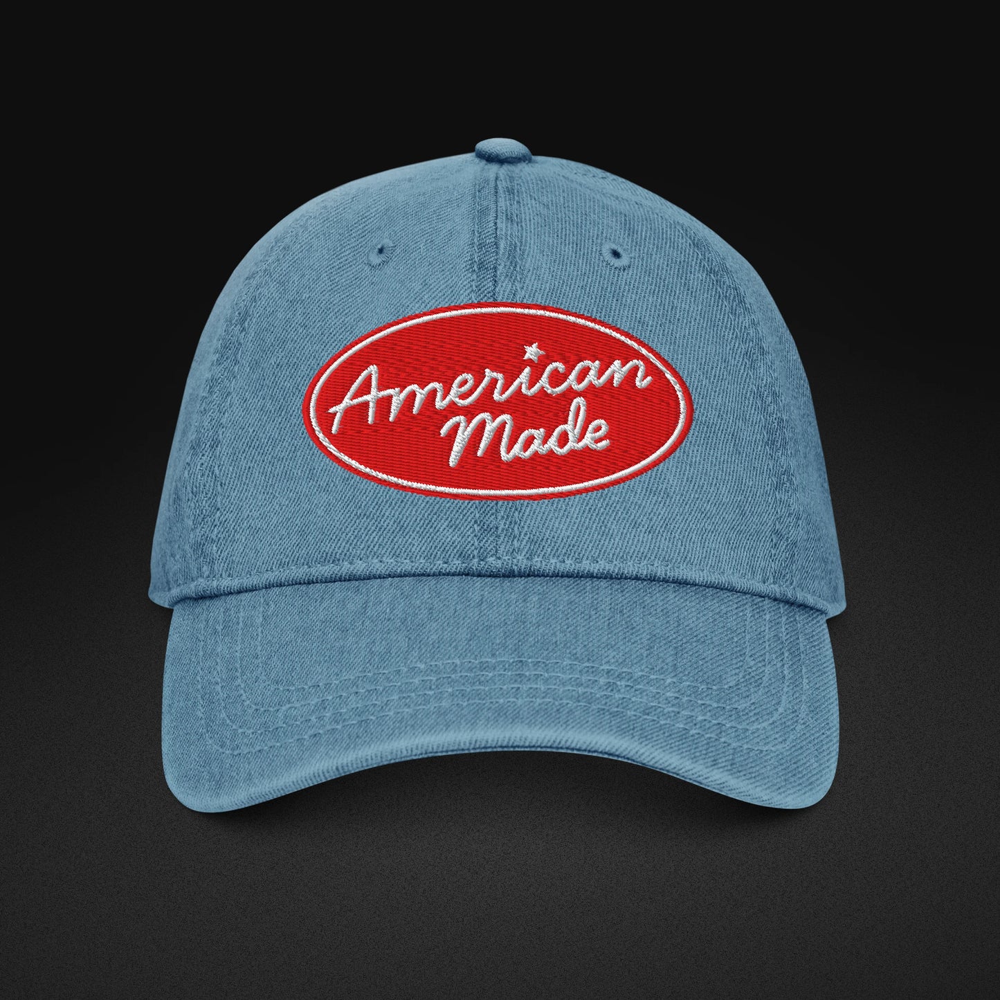 American Made — Patriotic Dad Hat - Denim