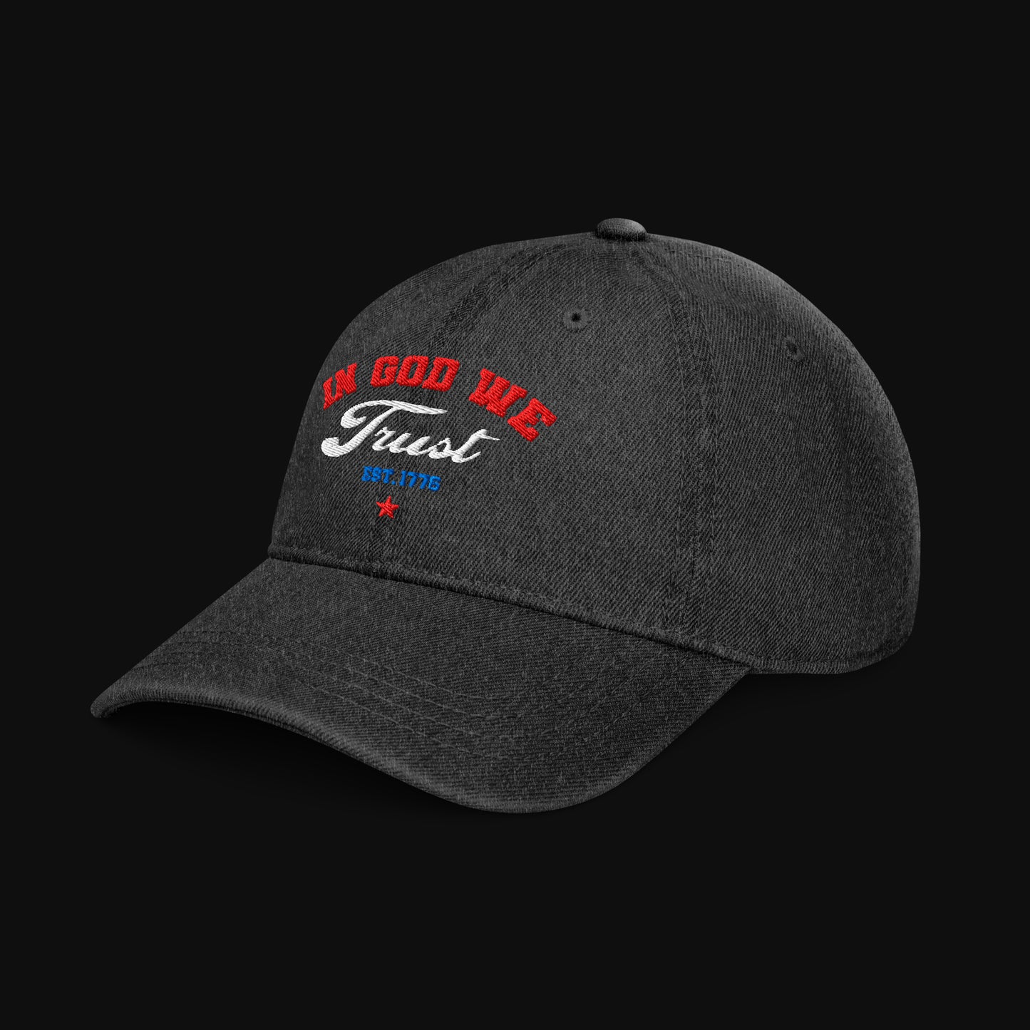 In God We Trust Denim Hat