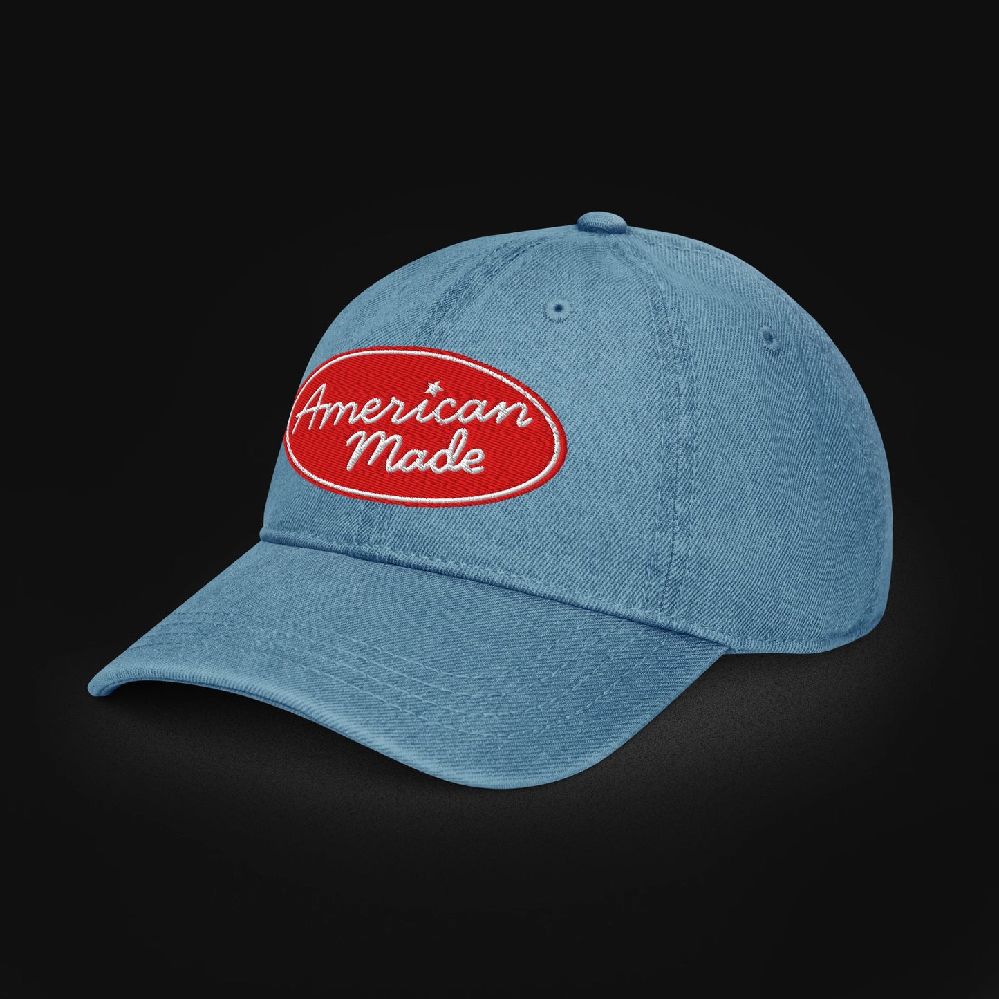 American Made — Patriotic Dad Hat - Denim