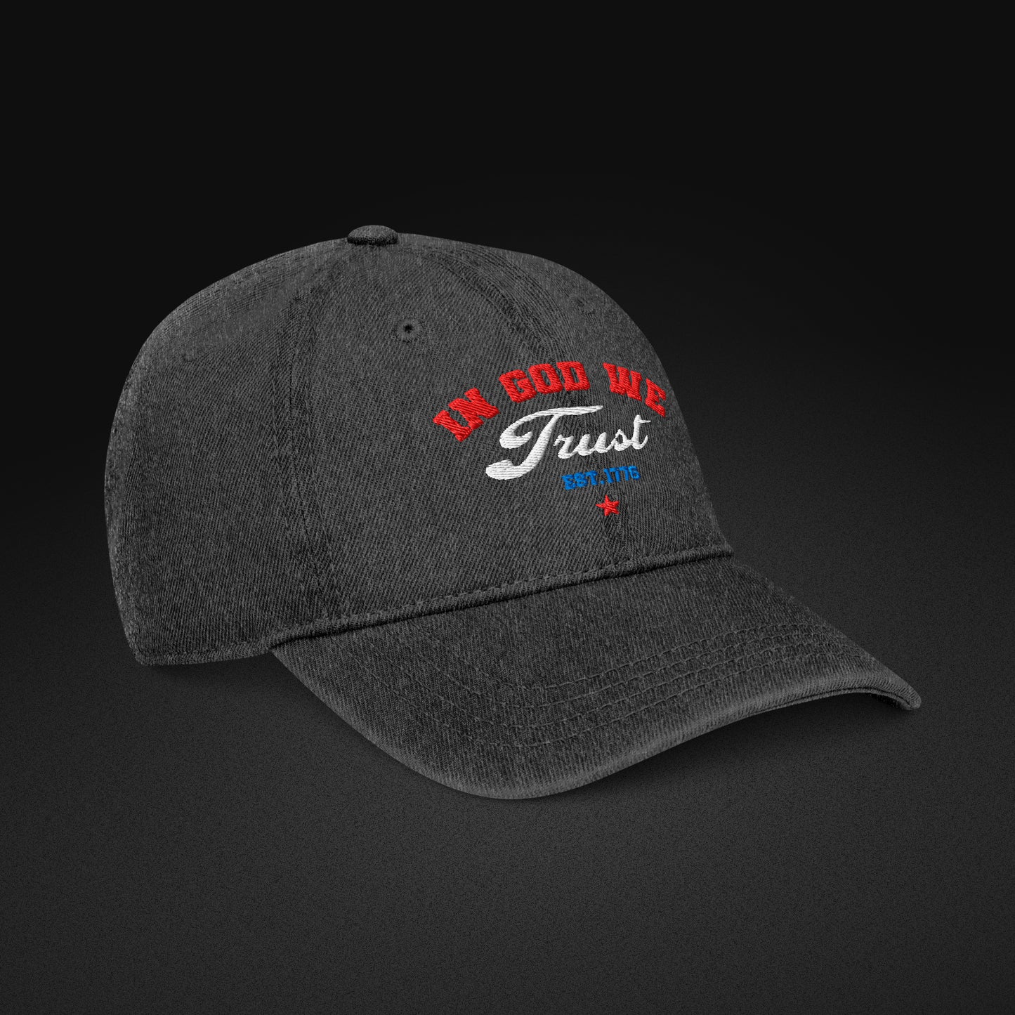 In God We Trust Denim Hat