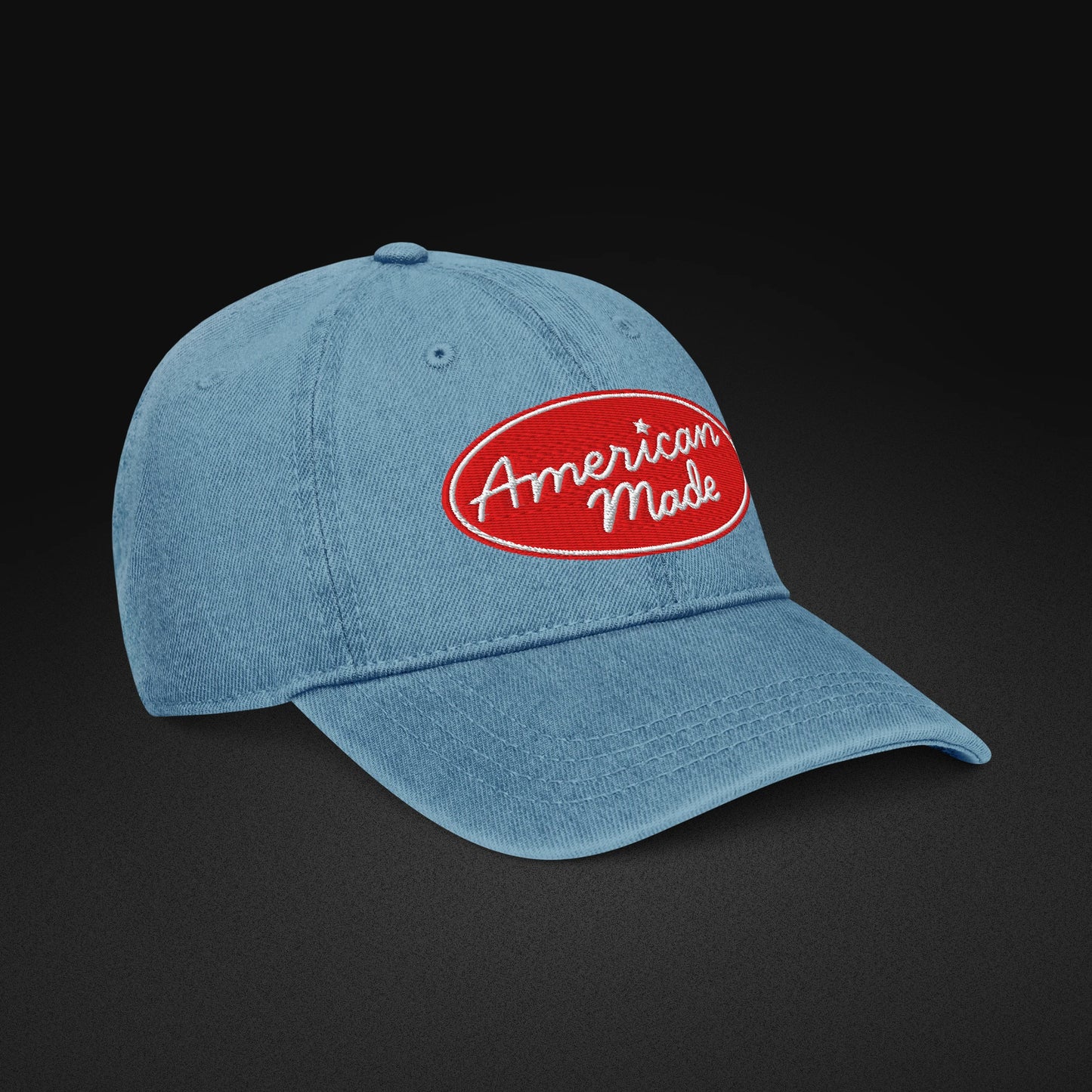 American Made — Patriotic Dad Hat - Denim