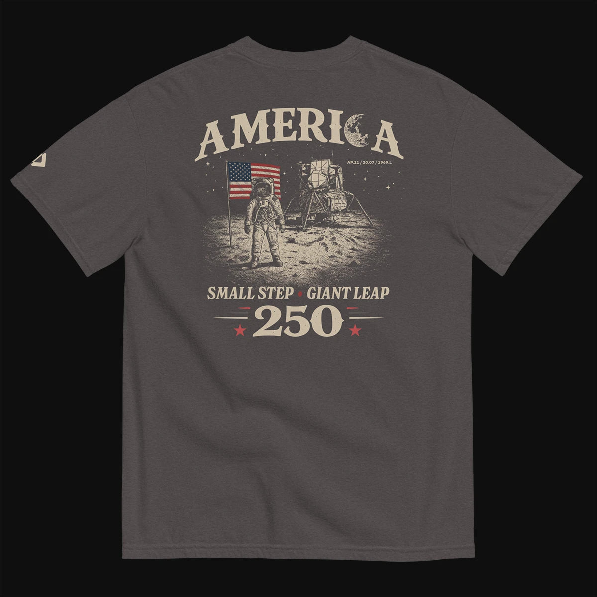 America — Small Step, Giant Leap - Moon Landing T-Shirt