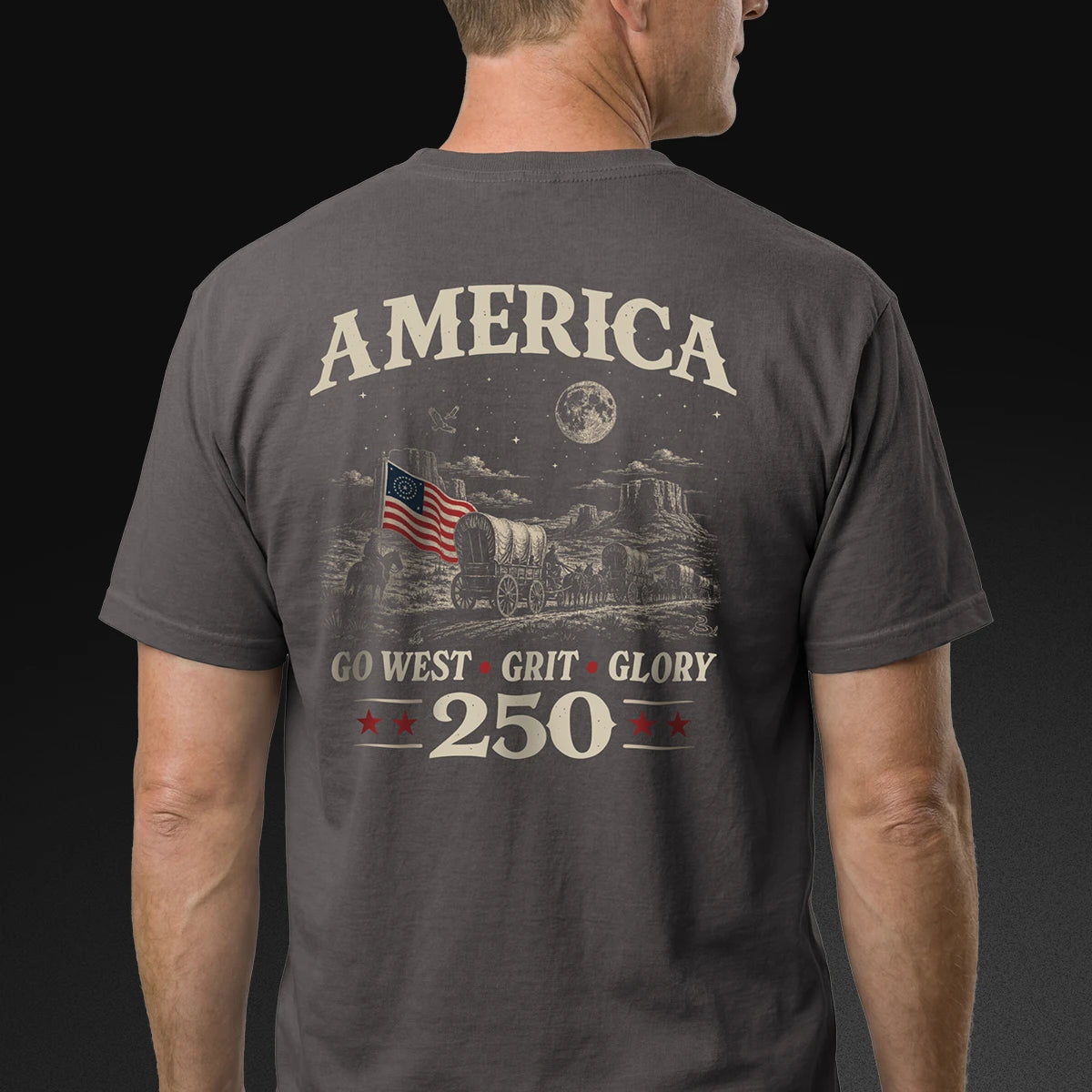 America — Go West, Grit & Glory T-Shirt