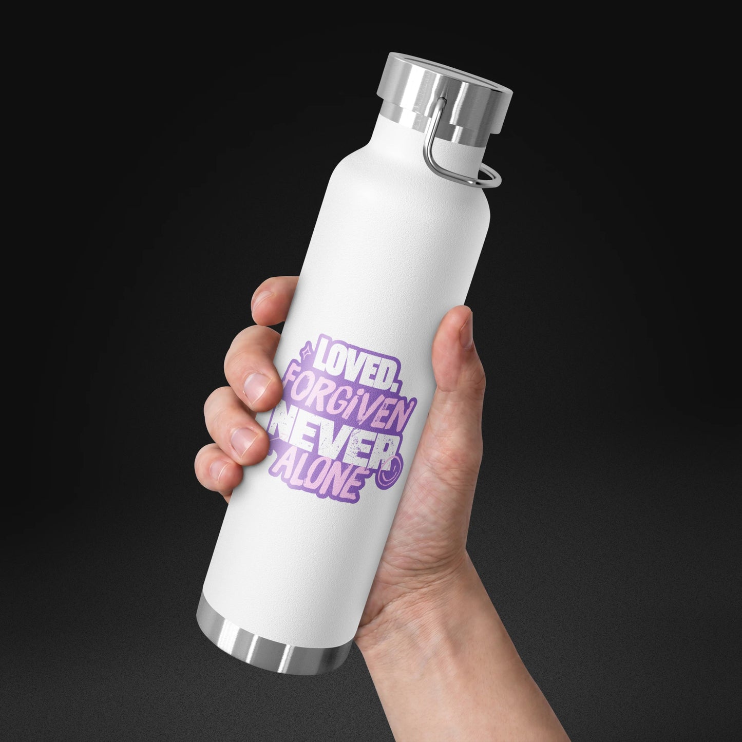 Loved. Forgiven. - Copper Insulated Bottle - FRONT MODEL