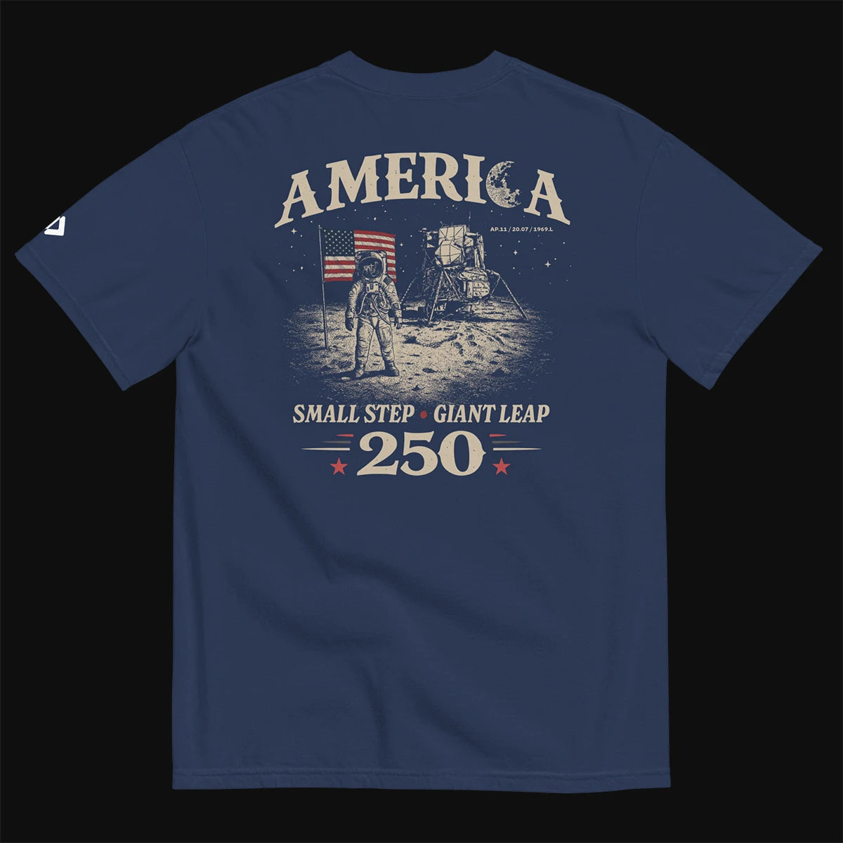 America — Small Step, Giant Leap - Moon Landing T-Shirt