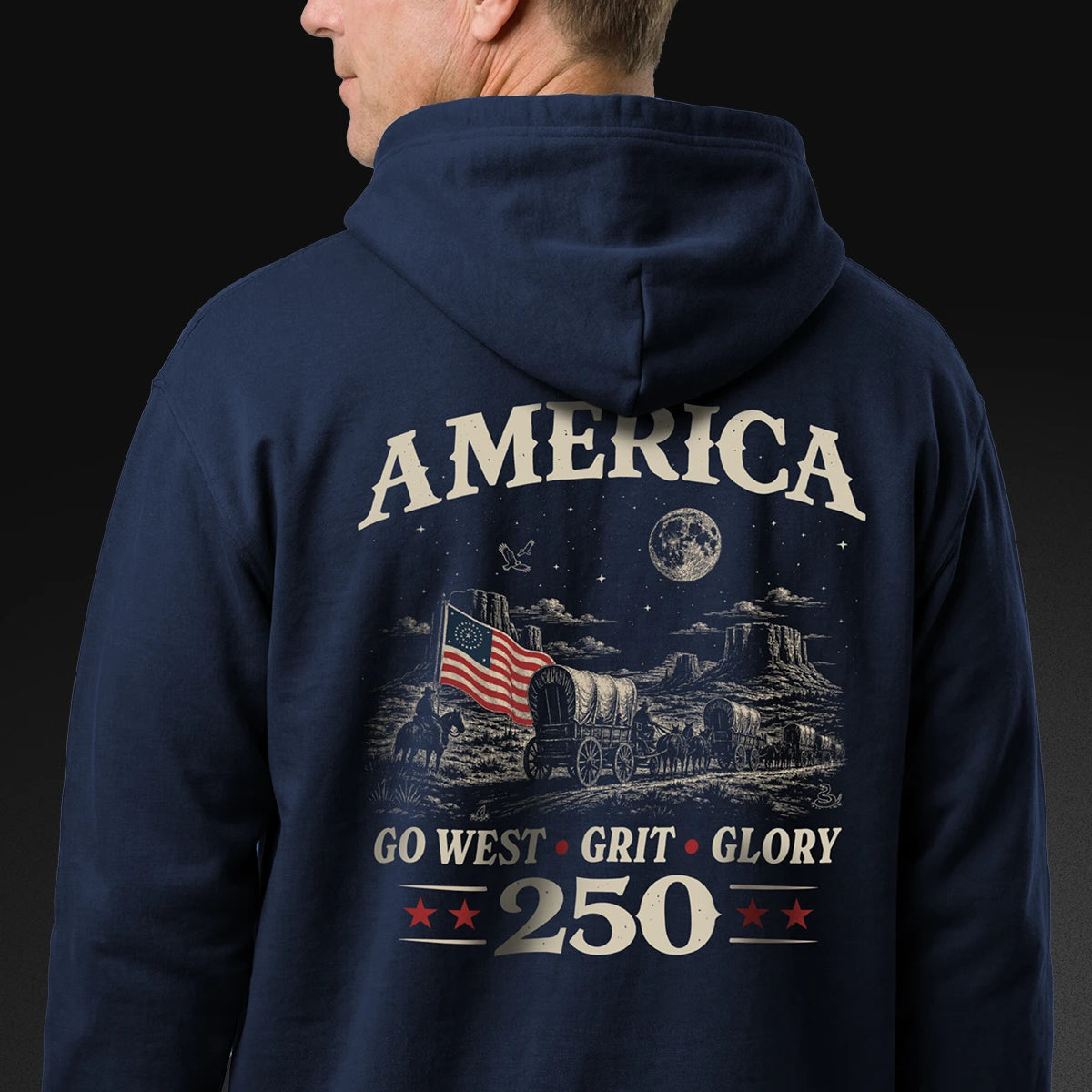 America — Go West, Grit & Glory Hoodie
