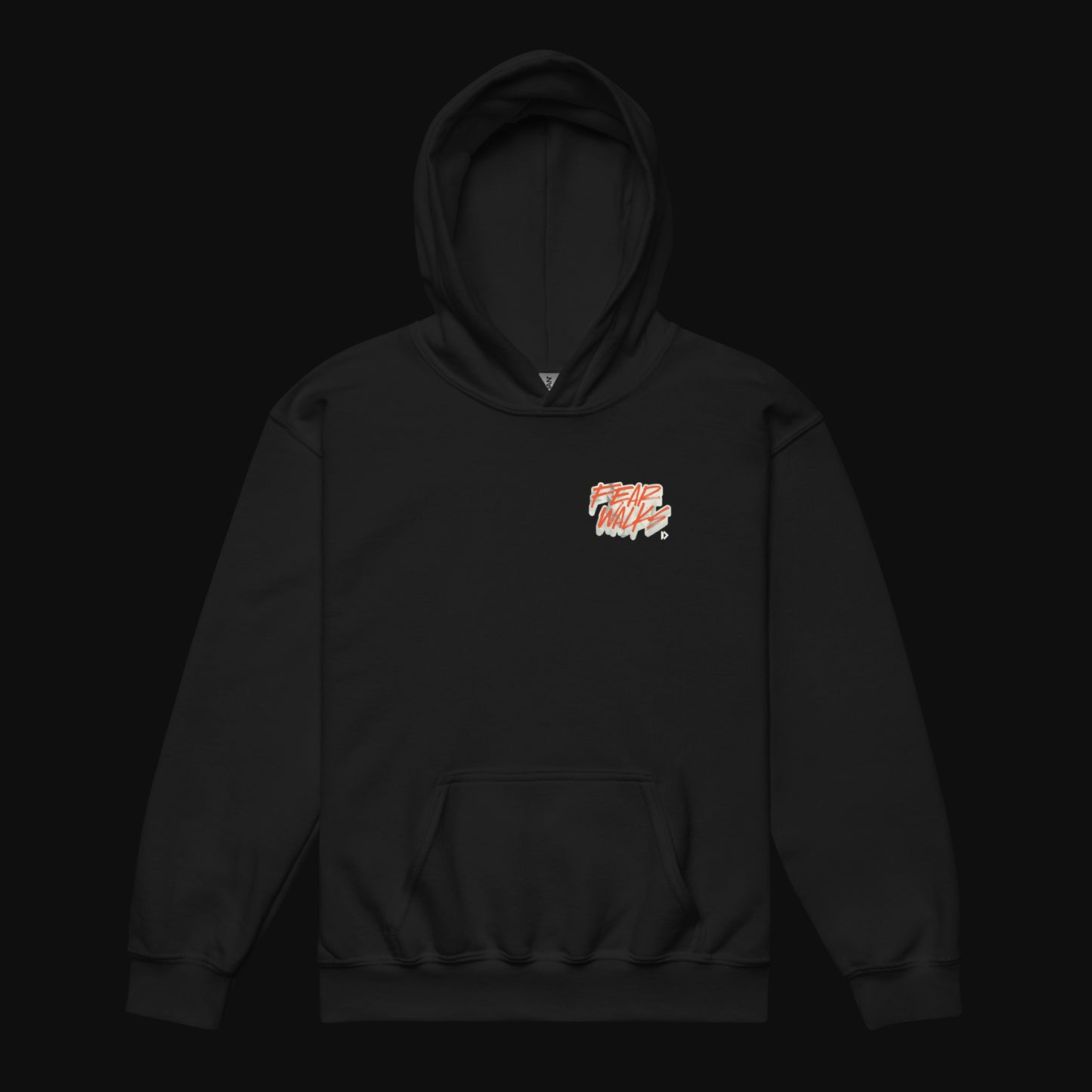 When Faith Talks, Fear Walks — Psalm 16:8 |Youth Hoodie - FRONT