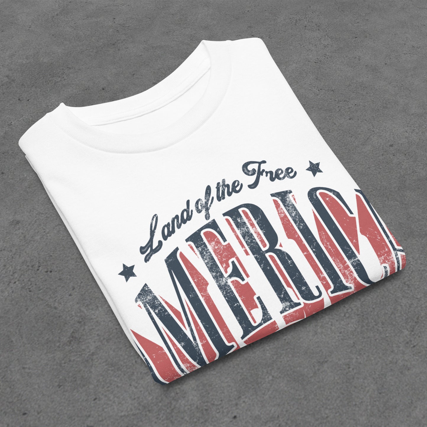 Land of the Free, Home of the Brave | Youth Patriotic Tee - White