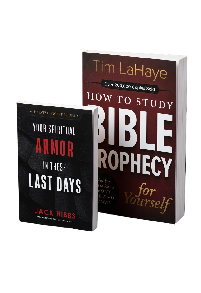 The Bible prophecy study book and free Spiritual Armor booklet together
